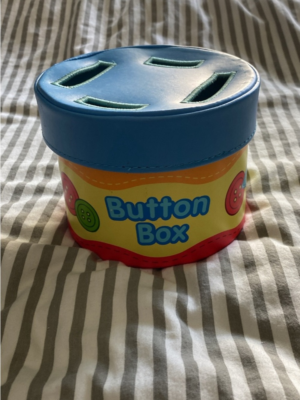 Button Box Kids Sorting Toy - Blue